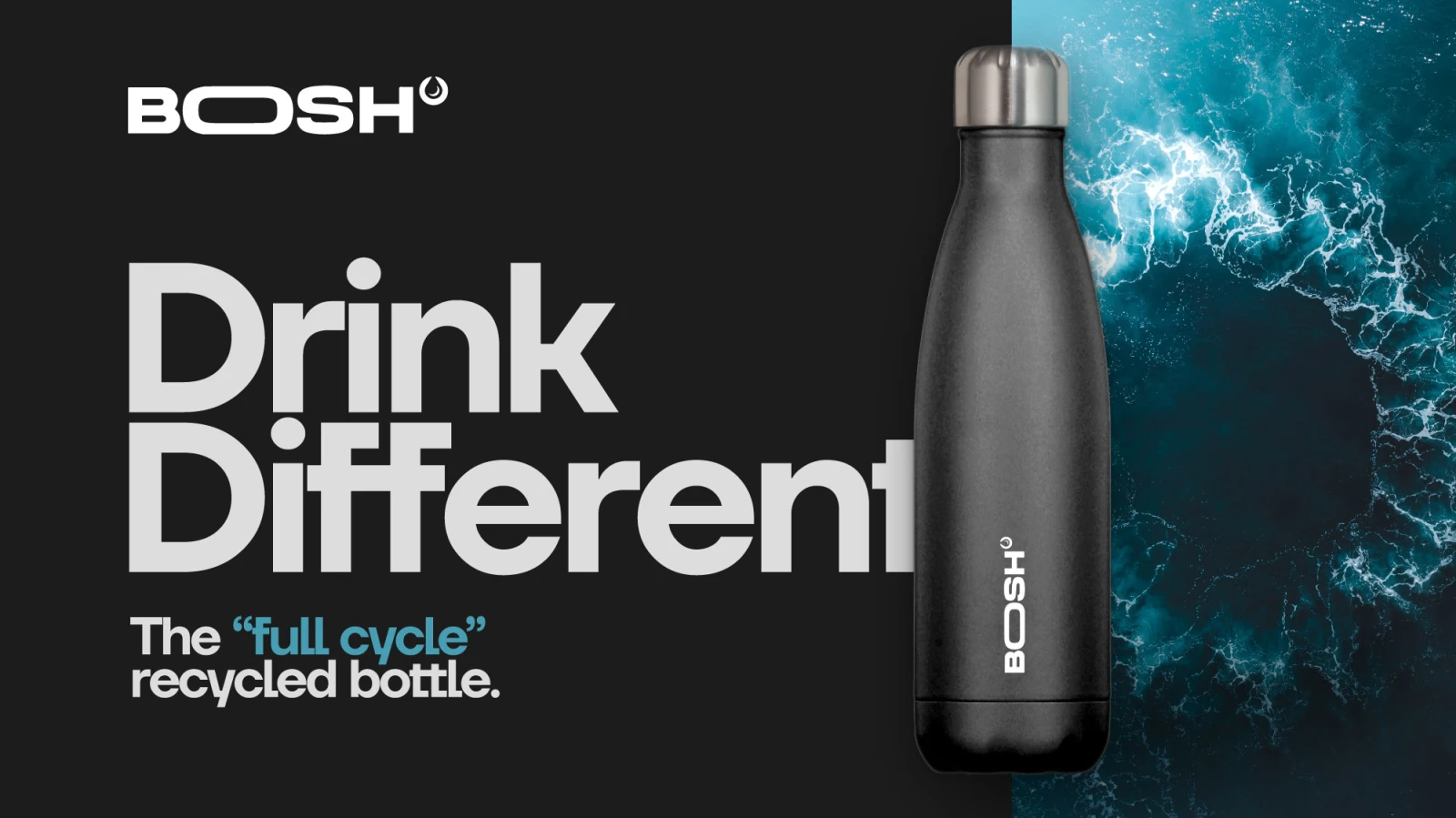 Advertisment for the BOSH bottle