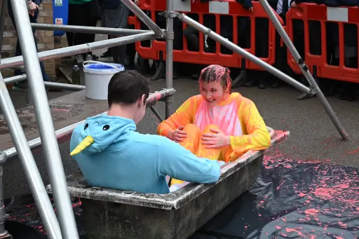 Head boy and girl are gunged at Charity Week 2023