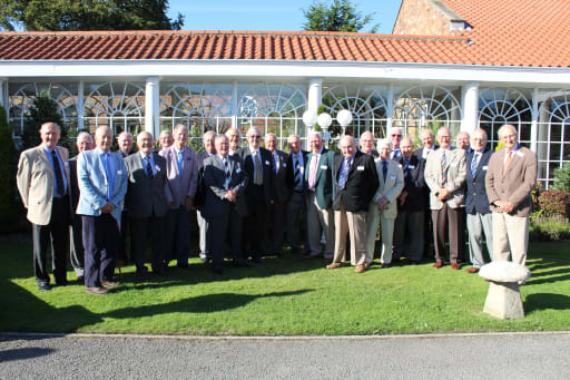 Group of OPs in the garden at The Bridge Hotel, Wetherby