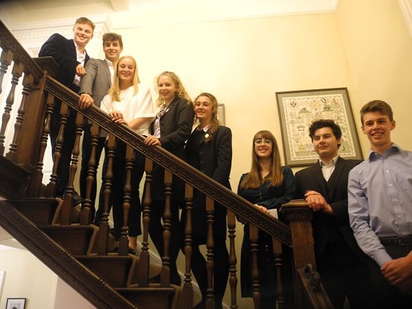 Pocklington School Senior pupils who presented at the Lectern Society event