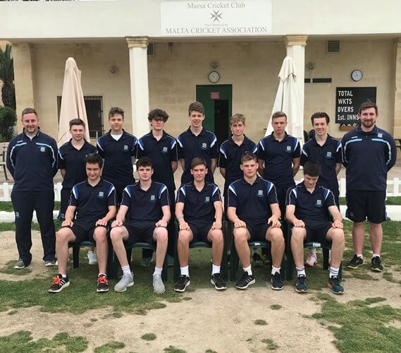 The Pocklington School Cricket 1st team at the Marsa Sports Club, Malta