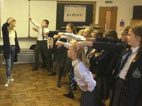 Year 6 Pocklington Prep School pupils take part in Shakespeare workshop delivered by a Globe Theatre practitioner