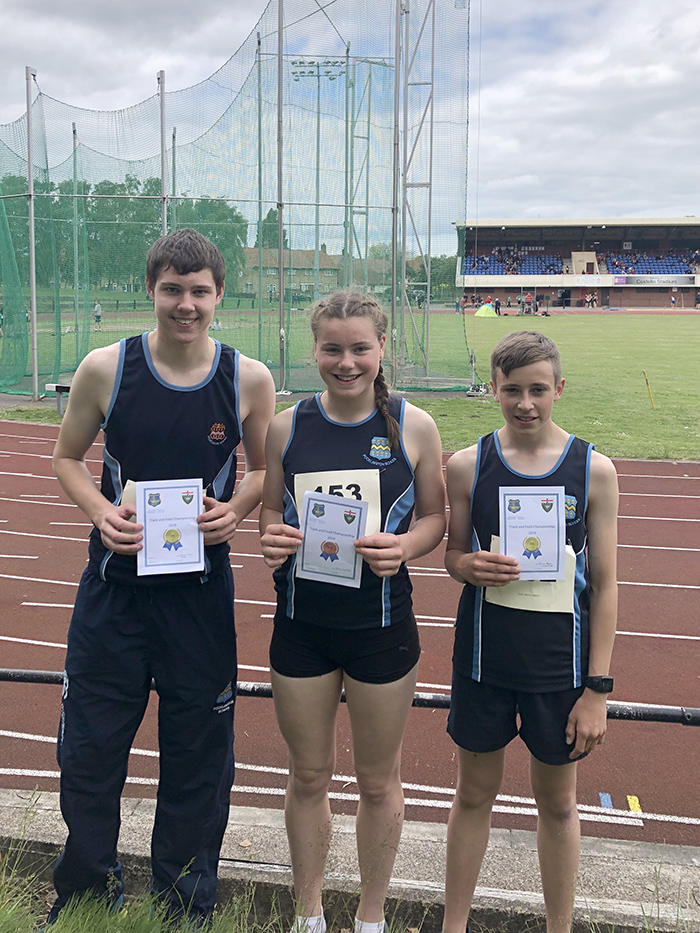 Pocklington Athletics Team at County Schools Championships