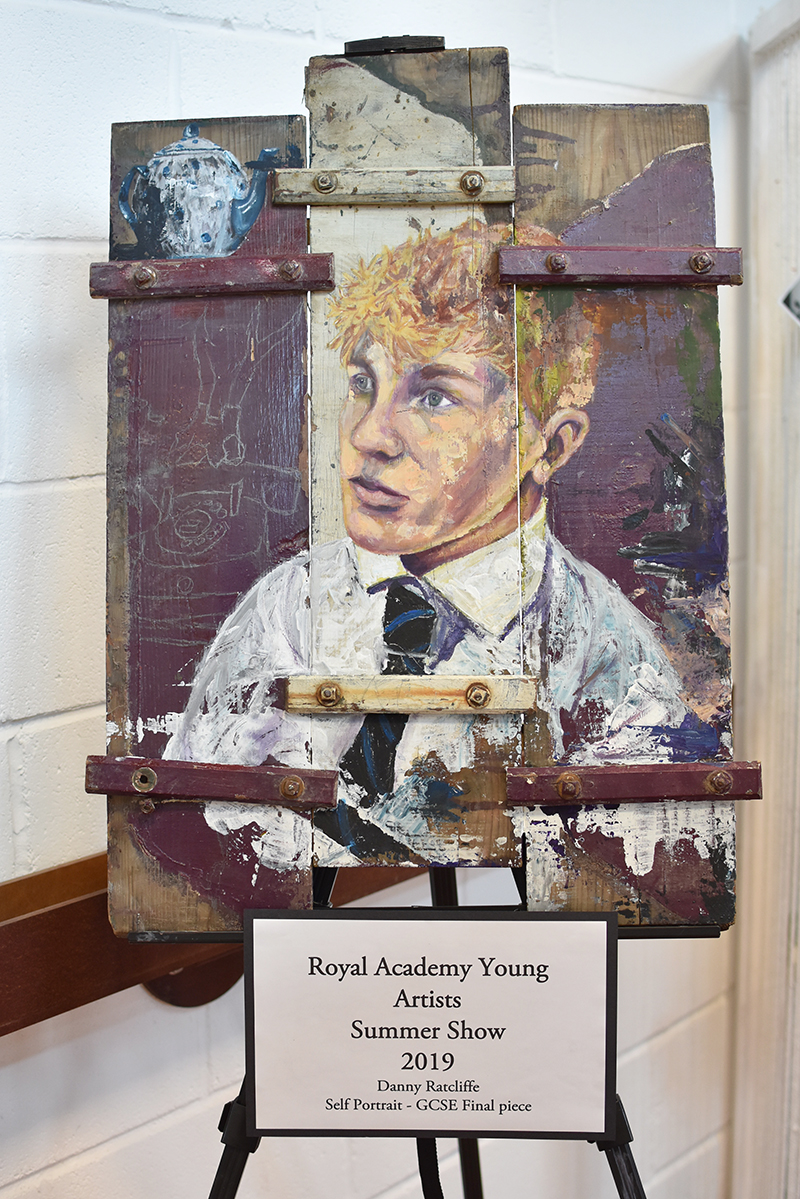 Self Portrait by Danny Ratcliffe, Fifth Year at Pocklington School