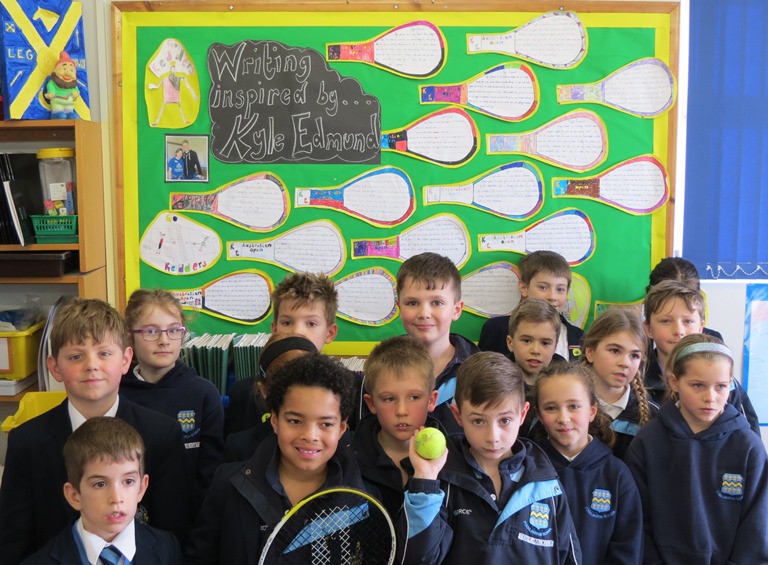 Kyle tweets thanks to pupils at Pocklington Prep School