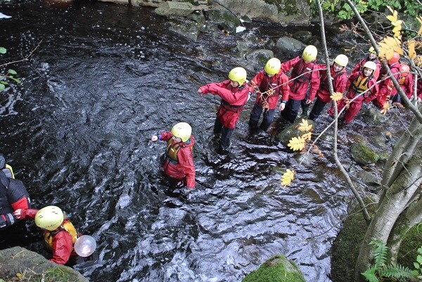 Year 6 pupils enjoying the gorge walk