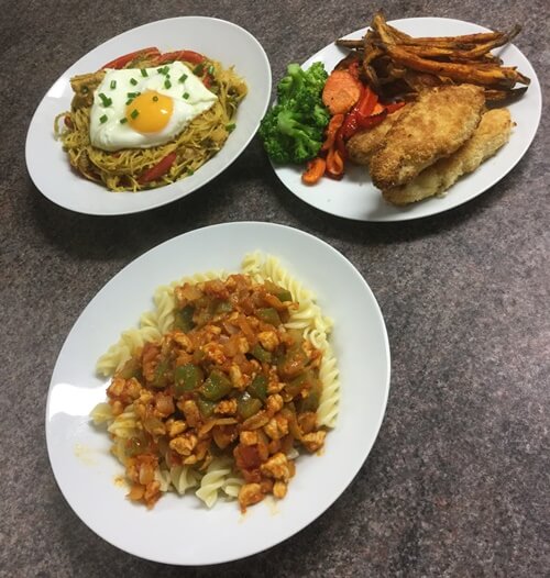 The tasty dishes prepared during the challenge