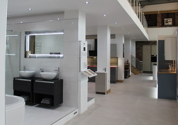 A bathroom display inside the Home Fit UK's showroom in Pocklington