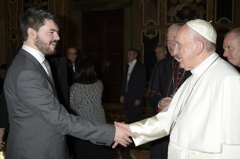 OP meets Pope Francis at international conference to combat modern slavery