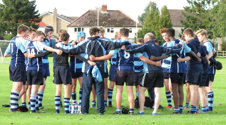 Pocklington School U15 rugby team in action